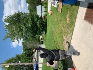 bean bag toss game at jakes elk lake tavern