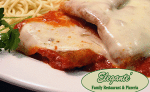 Elegantes Chicken Parm and Pasta