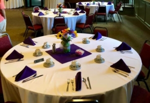 trinity banquet facility table settings