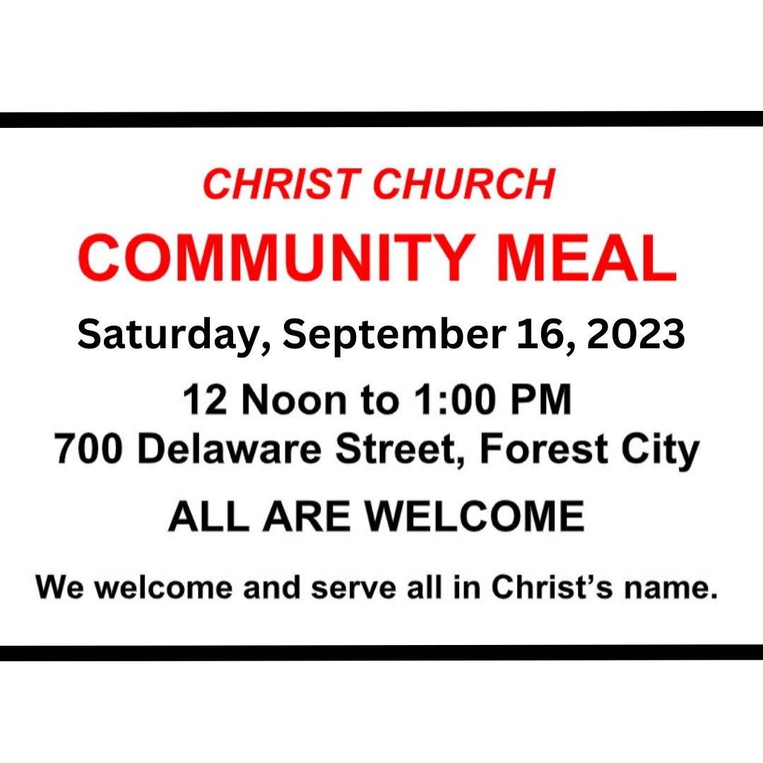 Christ Church Community Meal September 16, 2023